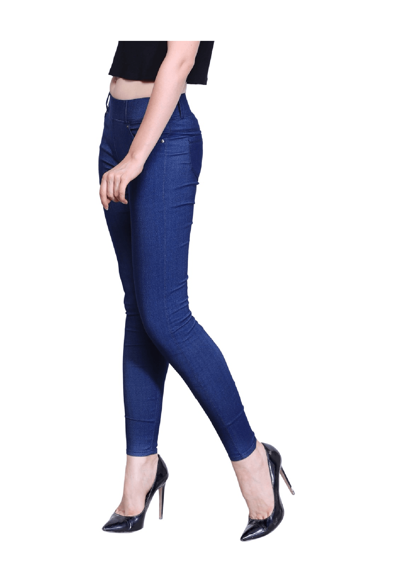 Westwood Blue Denim Lycra Skinny Fit Jeggings