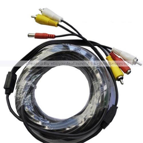 iKKEGOL 15M 49 ft BNC CCTV Camera 12V Powered Video Extension Cable for DVR Security Camera