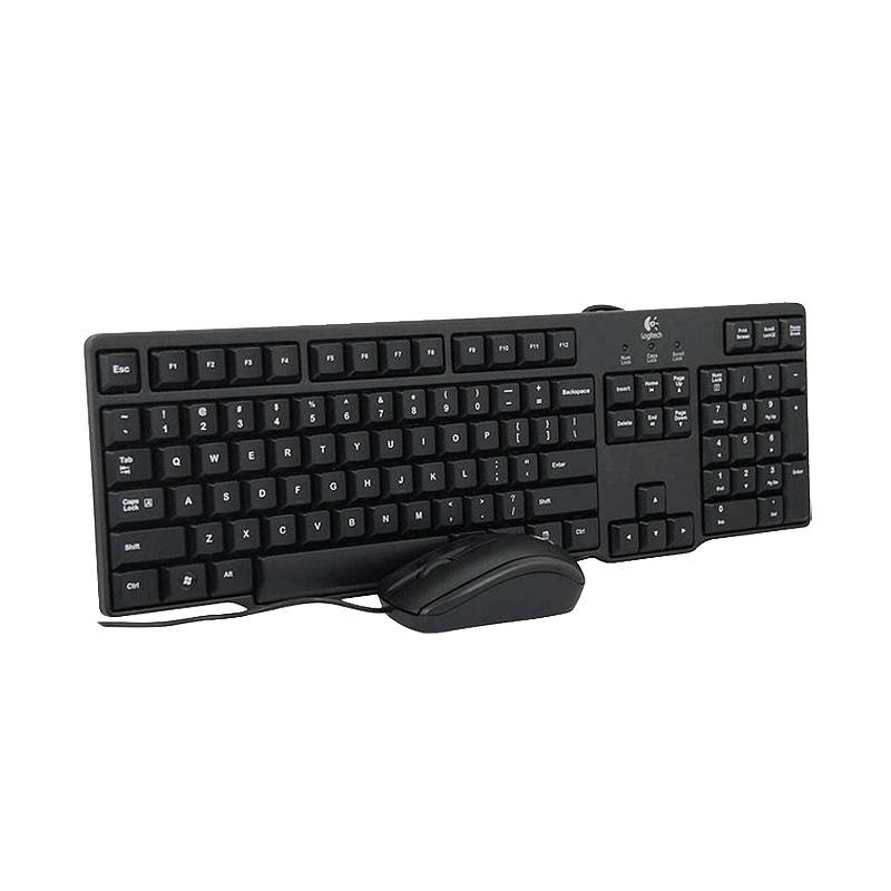 Logitech MK100 PS / 2 Interface Prevent Water Splashing Wired Keyboard + USB Interface Wired Mouse Set