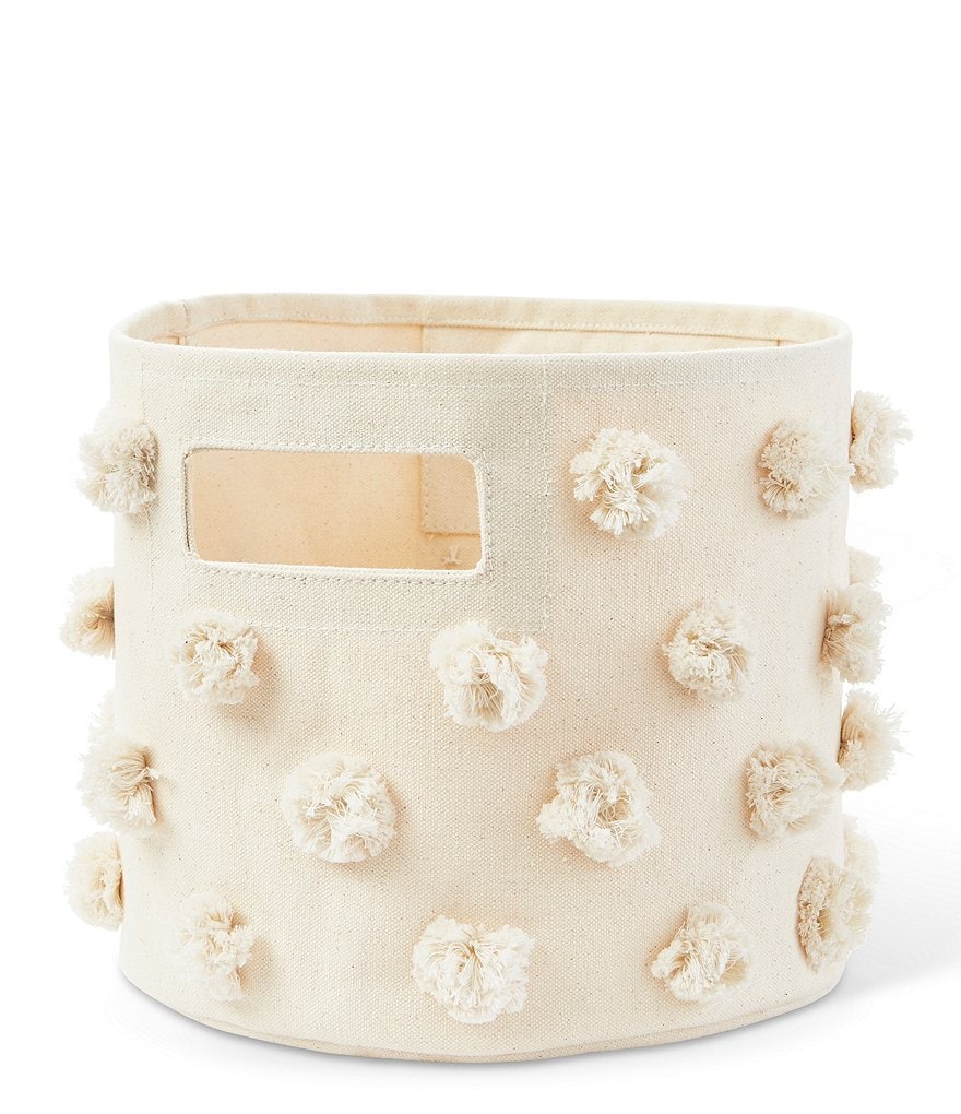 Edgehill Collection Hand-Woven Rattan Market Basket