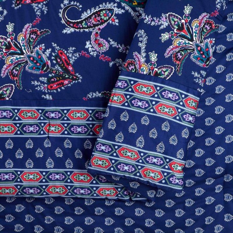 Full/Queen 3Pc Romantic Paisley Comforter Set Blue - Vera Bradley