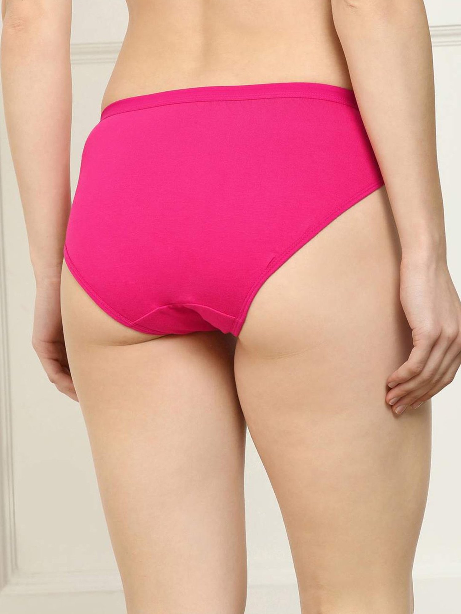 AROUSY Pink Cotton Hipster Panty