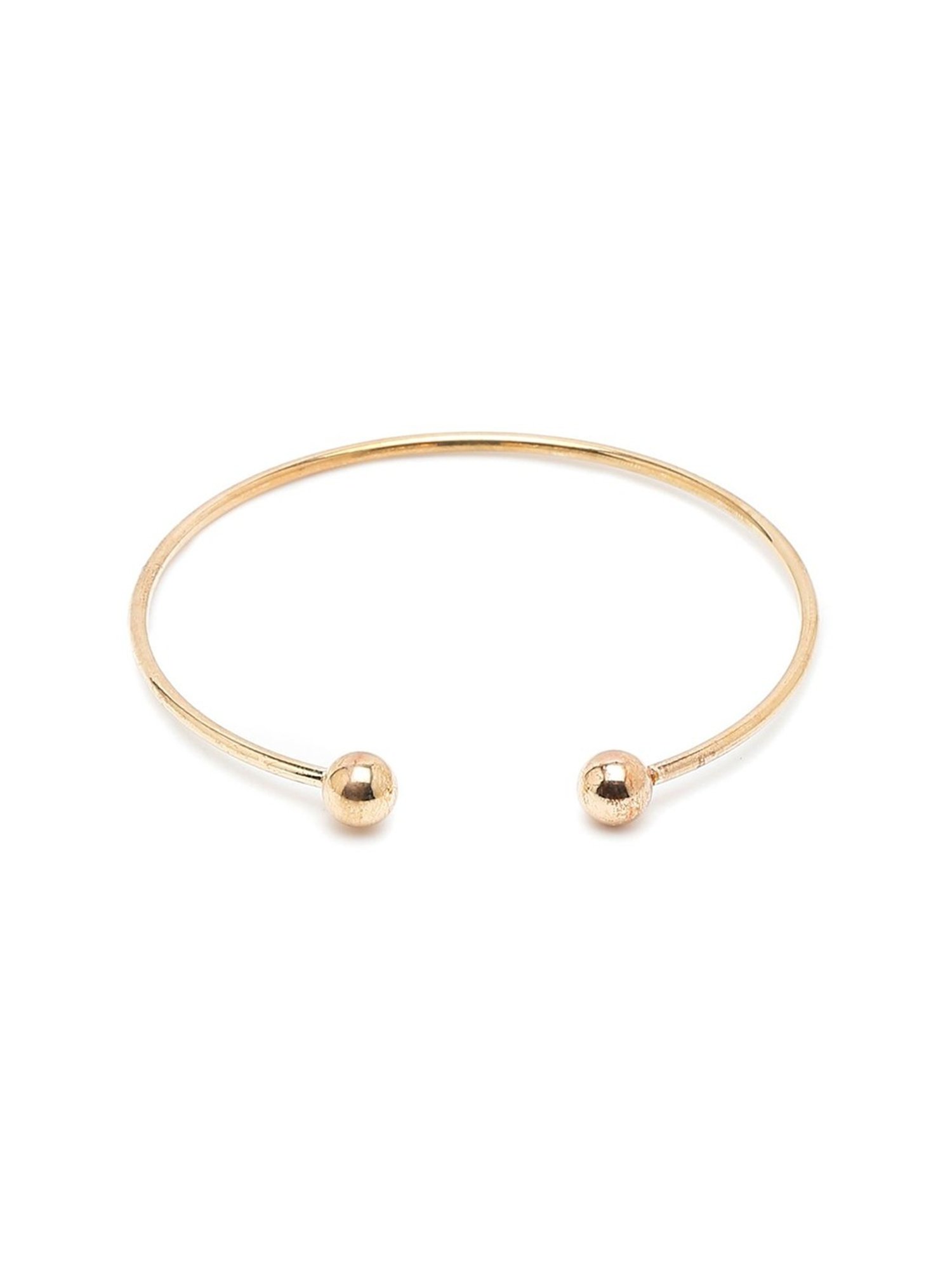 YouBella Jewellery Gold-Plated Flexible fit Bracelet - Set of 2