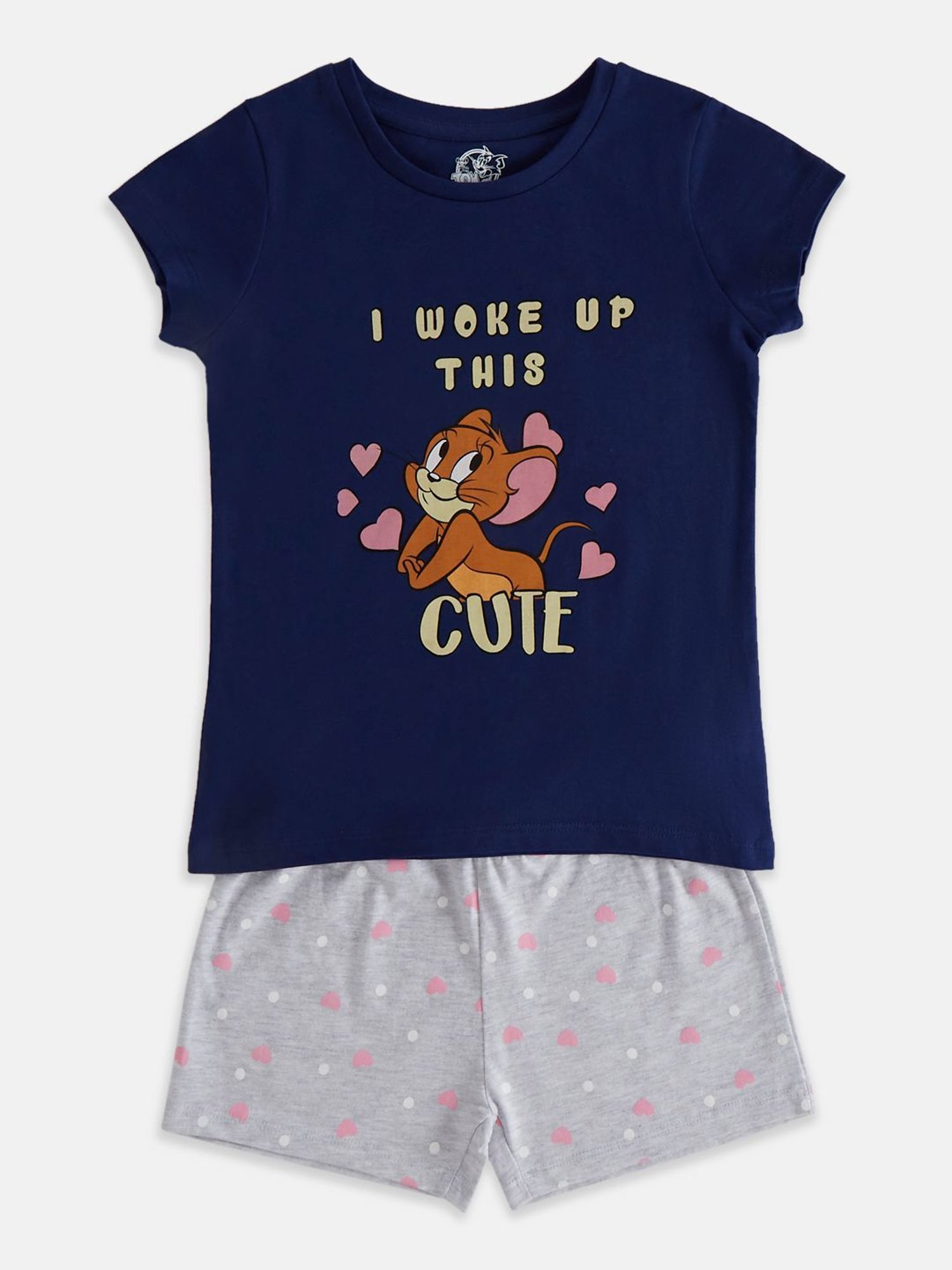 Jockey Girls Black Printed Shorts