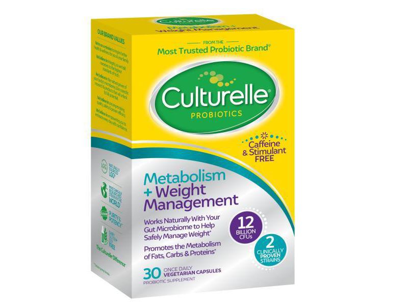 Culturelle Healthy Metabolism + Weight Management Probiotic Vegetarian Capsules - 30ct