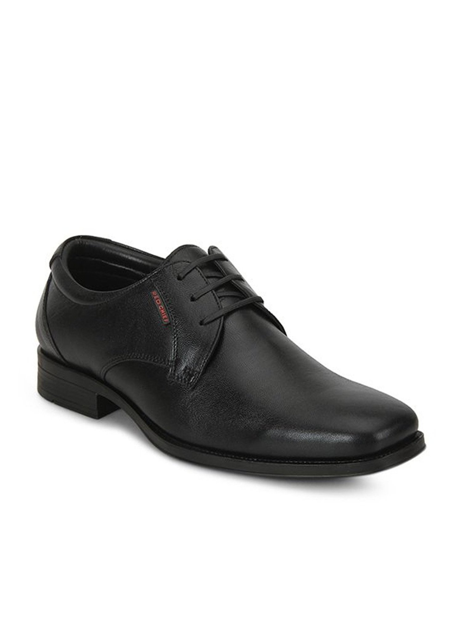 Red Chief Men's Black Derby Shoes