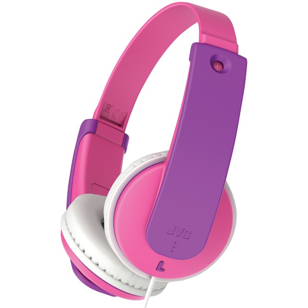 Tinyphones Kids' Over-Ear Child-Safe Headphones, HA-KD7 (Pink/Purple)