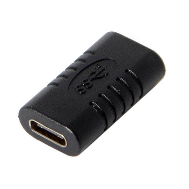 Jimier 10Gbps USB 3.1 Type-C USB-C 24Pin Female to Female Extension Adapter for Cell Phone & Laptop UC-025