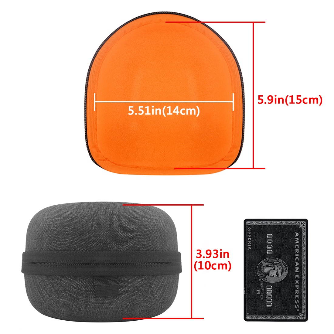 geekria ejb40 headphones carrying case for sony mdrv6, mdrv600, mdrv900hd, mdrv500, mdr7506 and more / hard shell headphone case / headset travel bag black fabric