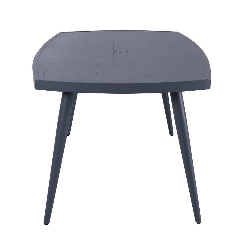 7pc Outdoor Aluminum Rope Dining Set Gray - Nuu Garden