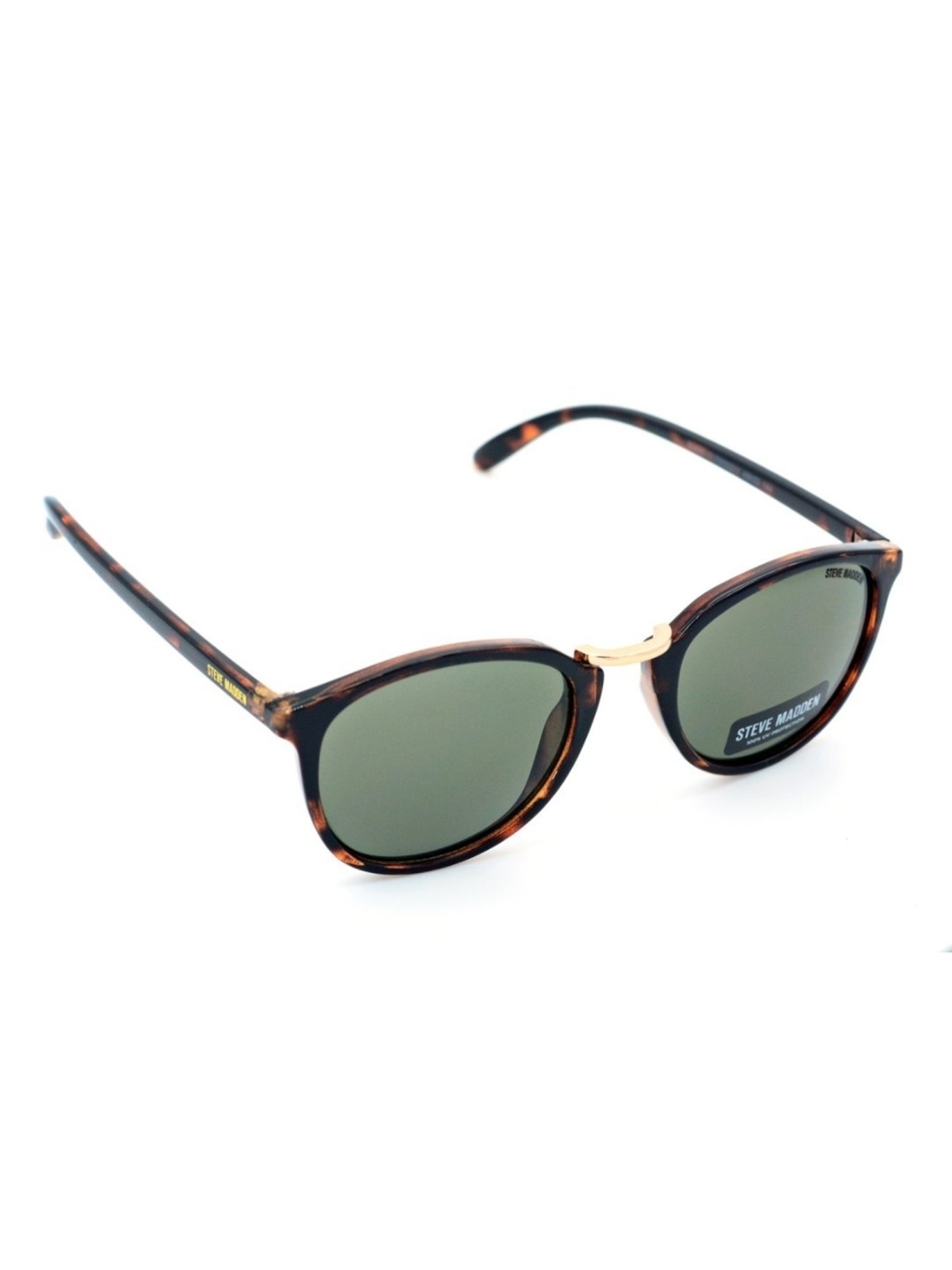STEVE MADDEN Green Round UV Protection Sunglasses for Men