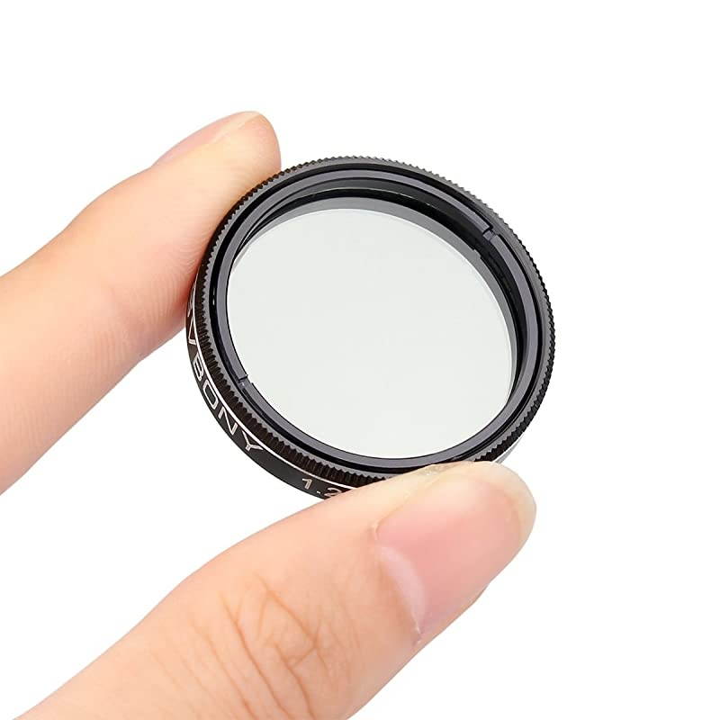 Telescope Filter 125 inches Linear Polarizer Filter Anodized Aluminum Optical Glass for Lunar Planetary Observing 125inch