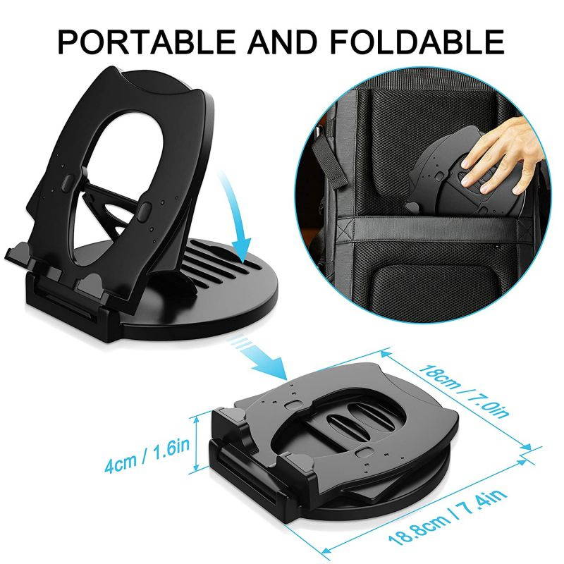 AboveTEK Tablet Stand, 360&deg; Rotating Commercial iPad Stand, Swivel Design for Store Office Bedside Showcase Reception Kitchen Home