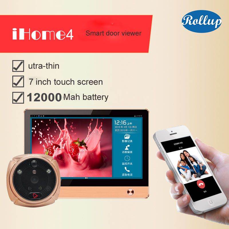 Intelligent Visual Doorbell Wifi Remote Intercom Home Security Multifunction Home Use