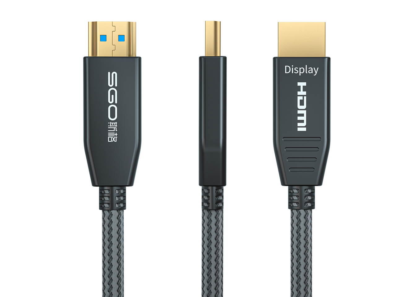 Fiber HDMI Cable 16.4ft 4K 60Hz, HDMI 2.0b Fiber Optic Cable Nylon Braided HDR10, ARC, HDCP2.2, 3D, 32Gbps Fiber Optic HDMI Cable Subsampling 4:4:4/4:2:2/4:2:0 Slim and Flexible
