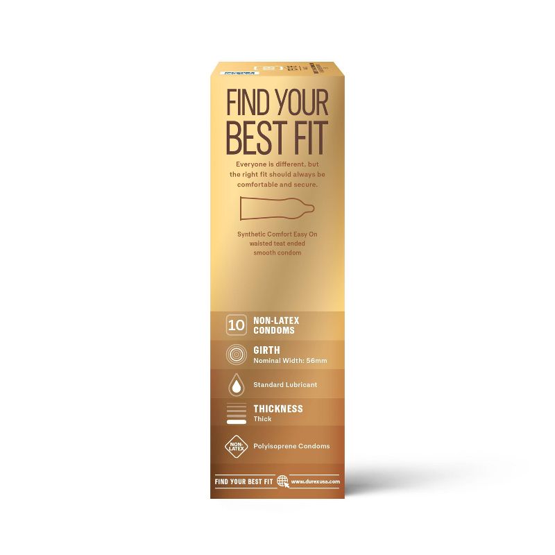 Durex RealFeel Non-Latex Lubricated Condoms - 10ct