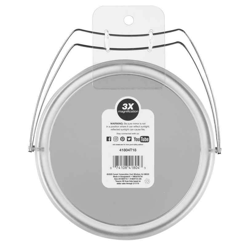 Conair Round Stand Mirror - 1x/3x Magnification