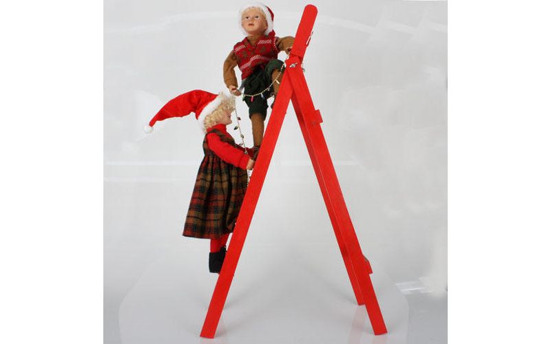 Sterling 36" Whimsical Kids Hanging Lights On Ladder Christmas Decoration