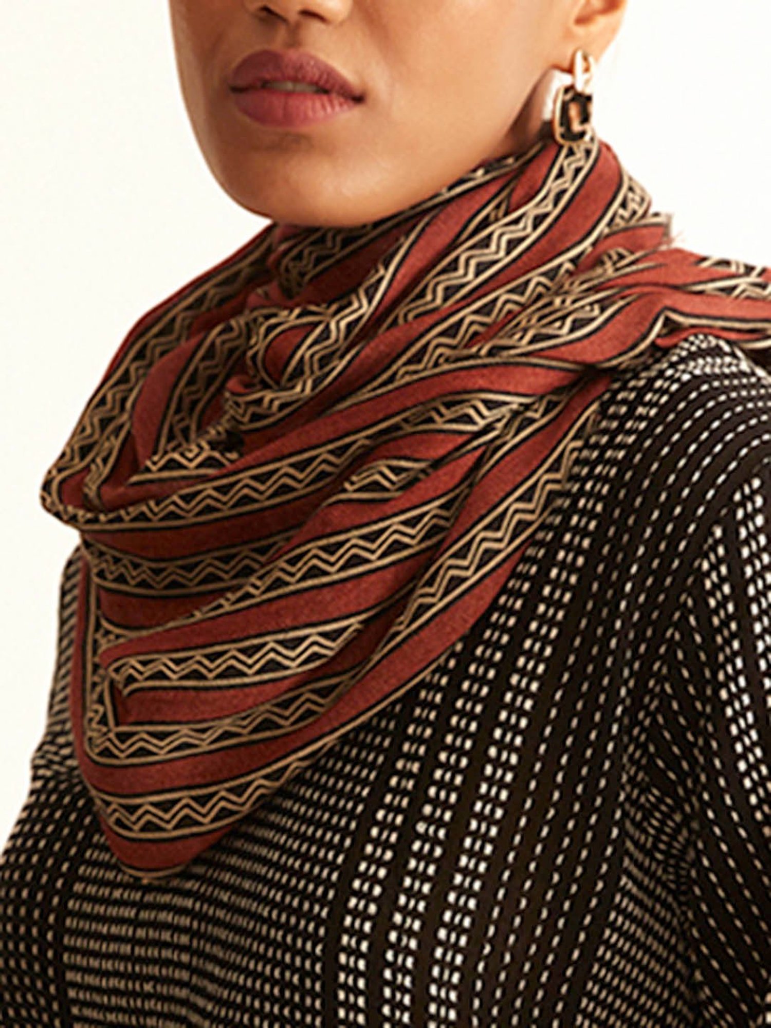 ANCESTRY Multicolor Printed Stole