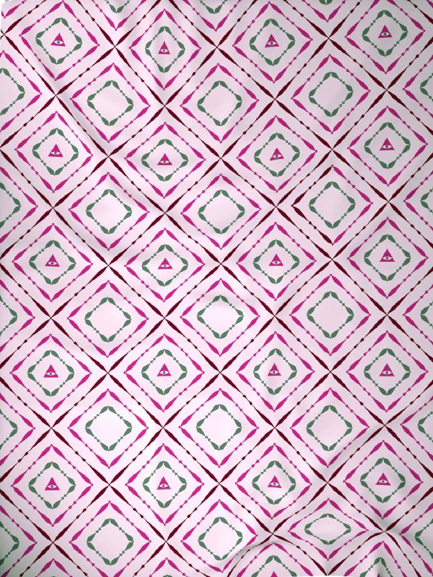 Raymond Home Delight Pink 104 TC Cotton Single Bedsheet with 1 Pillow Cover