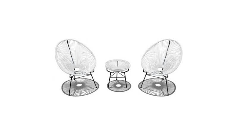 Acapulco 3pc Patio Set with Table - Infinity