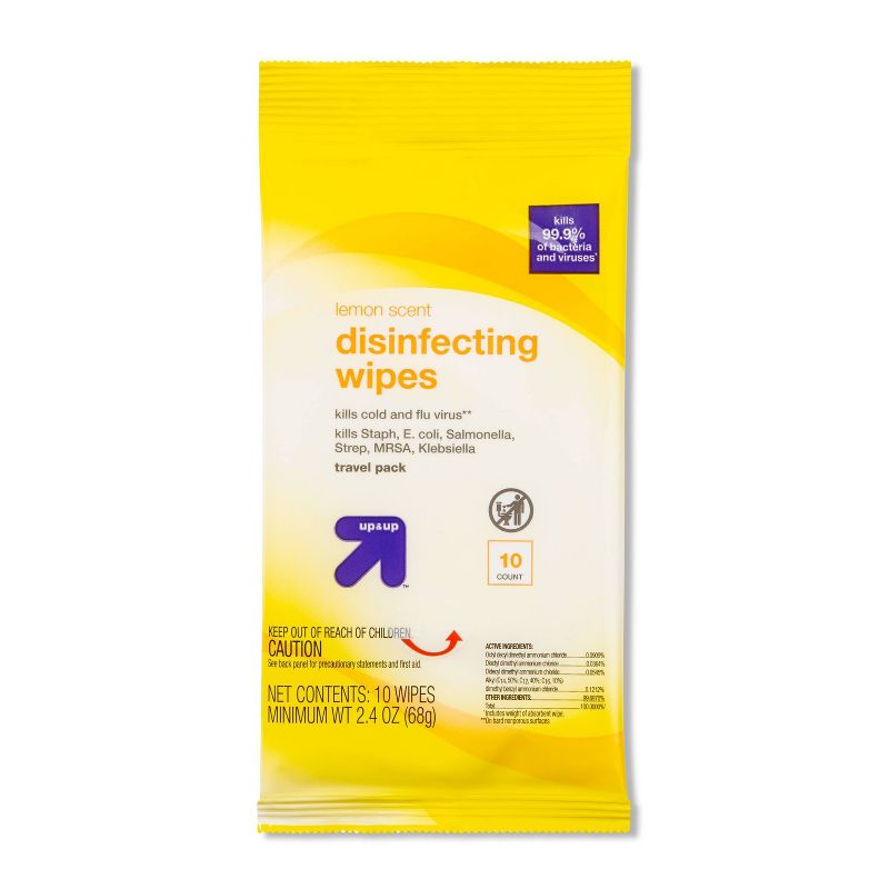 Lemon Disinfecting Wipes - 10ct - Up&Up™