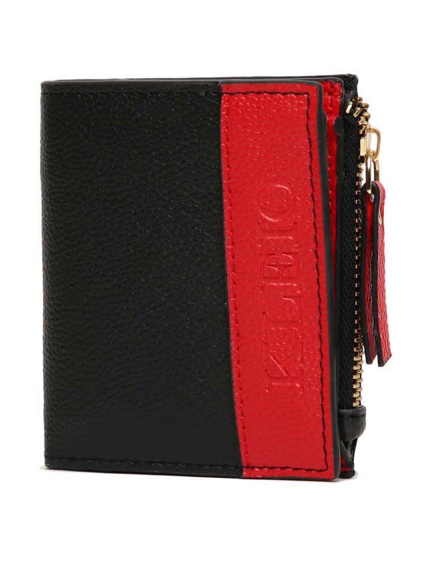 KLEIO Black Solid Bi-Fold Wallet for Women