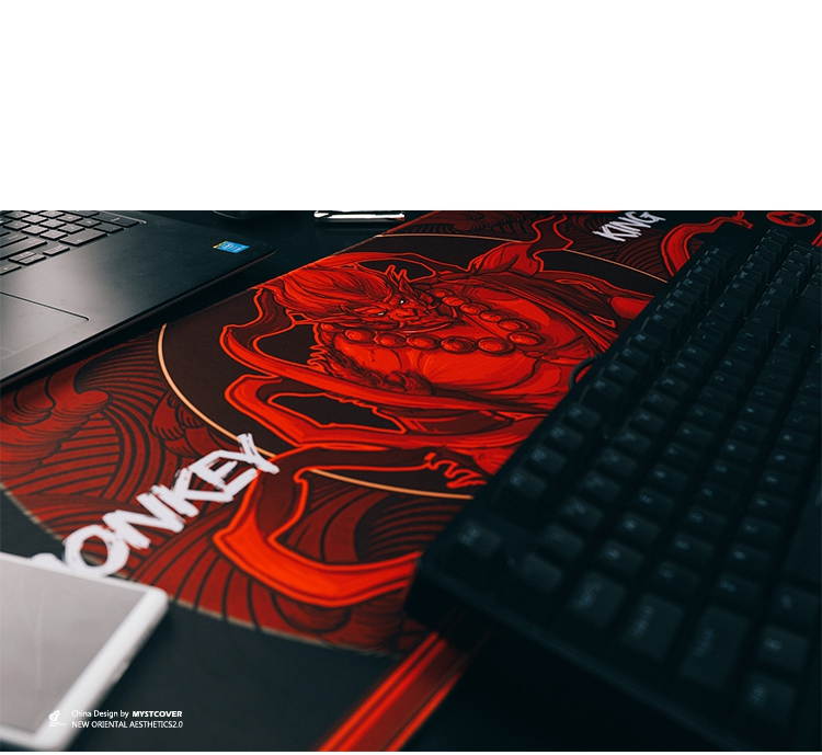 CORN 800X300mm Colorful Thick Mouse Pad, Chinese Style Fashion,Embossing Effect, Anti-skid Rubber Material