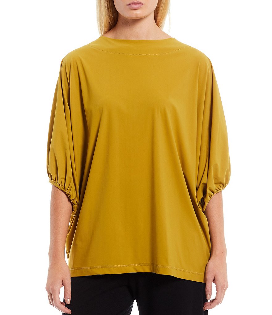 Bryn Walker Wilder Microfiber Jersey Dolman Gathered Band Tunic