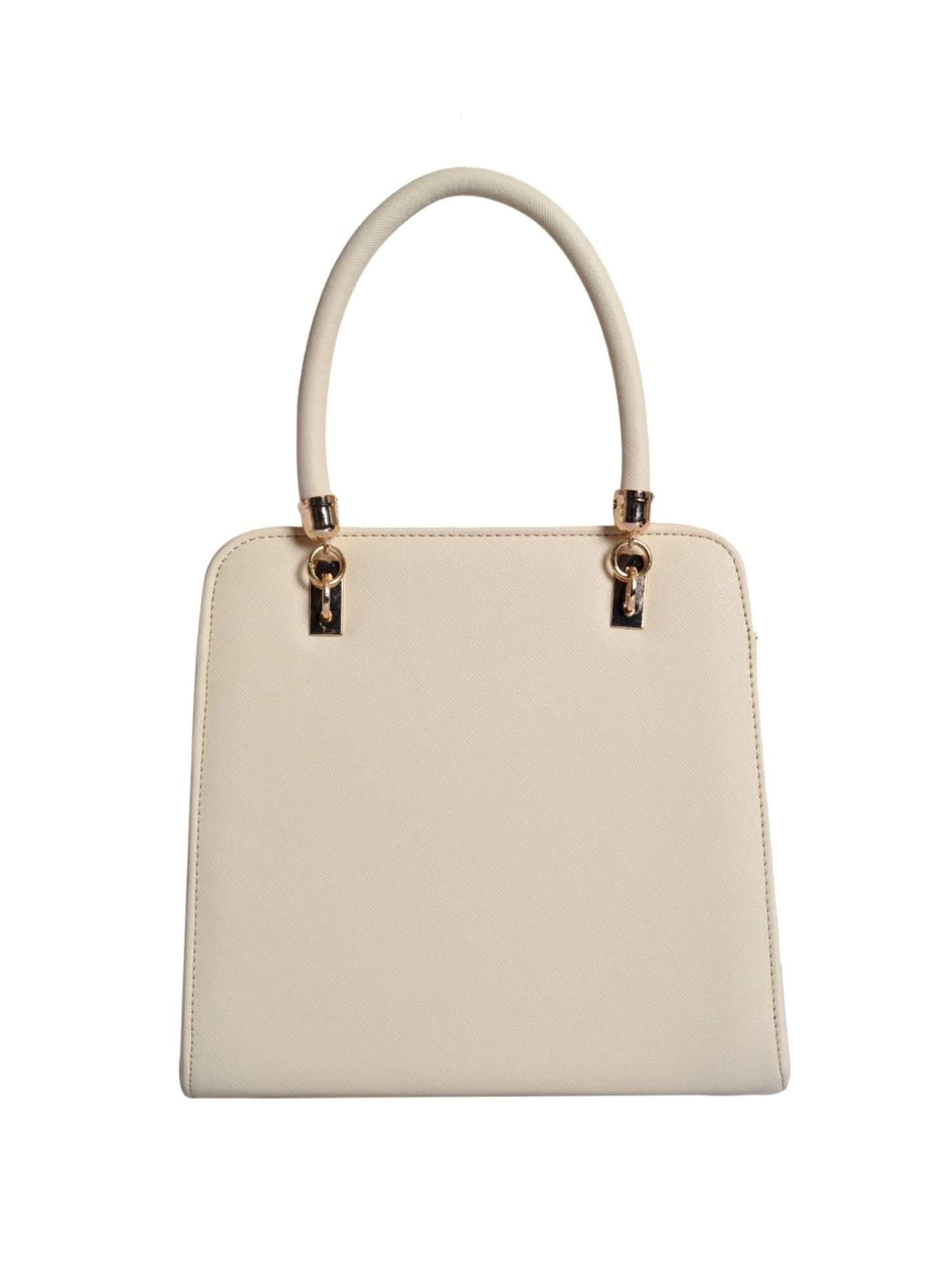 Lino Perros Ivory Textured Medium Handbag