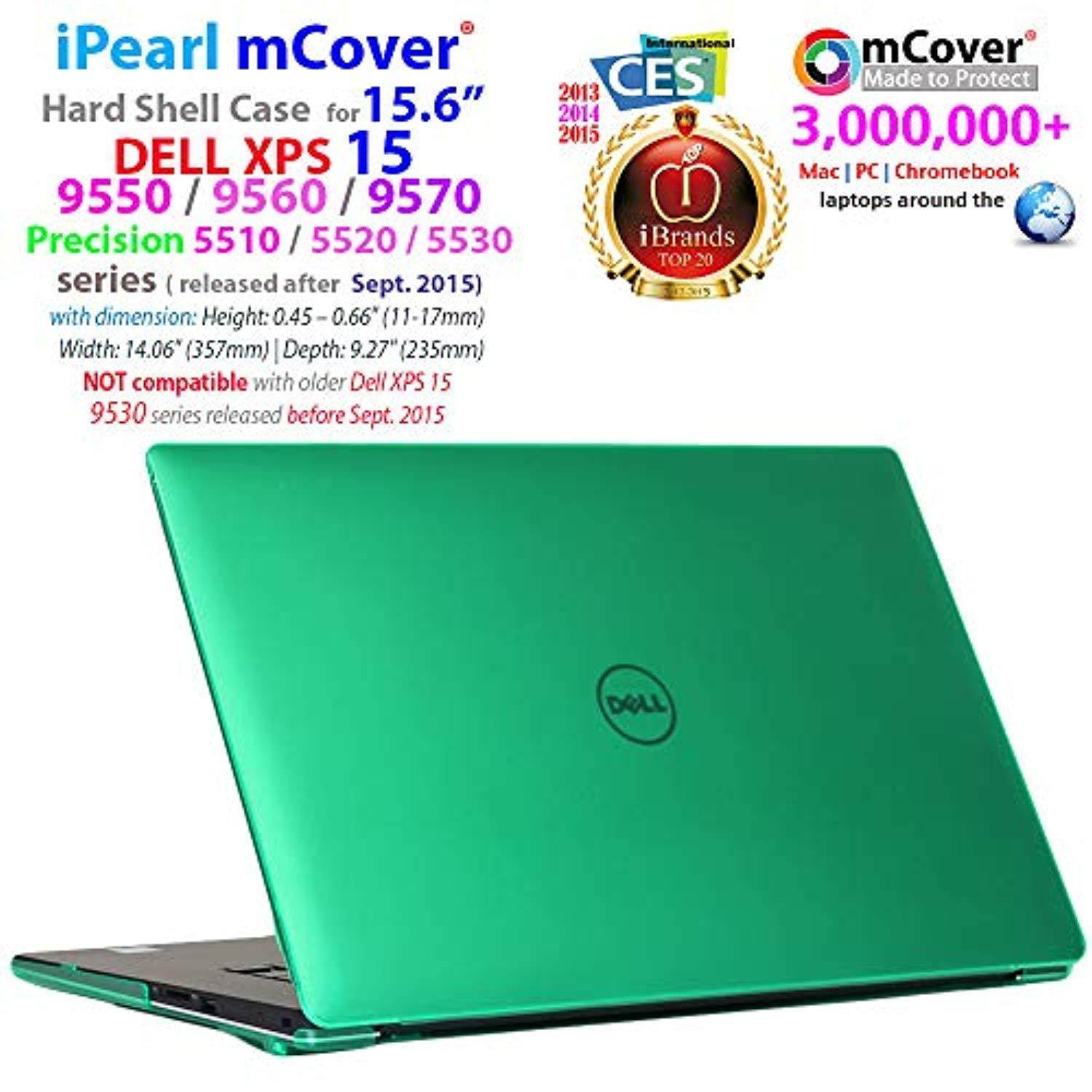 ipearl mcover hard shell case for 15.6" dell xps 15 9550 / precision 5510 series (released after sept. 2015) laptop computer -