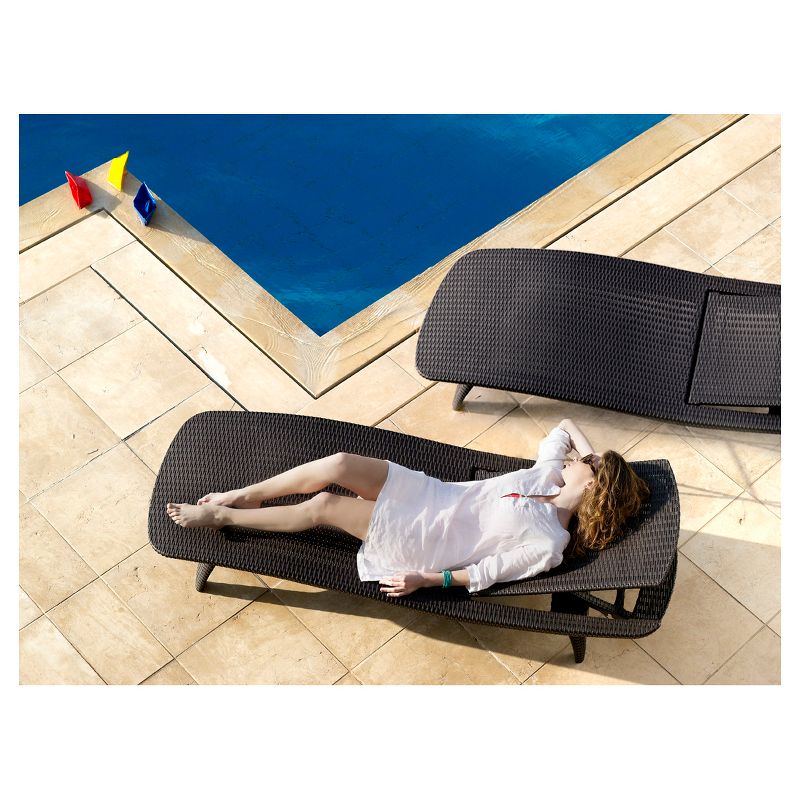Pacific Sun 3pc Loungers with Table Set Brown - Keter