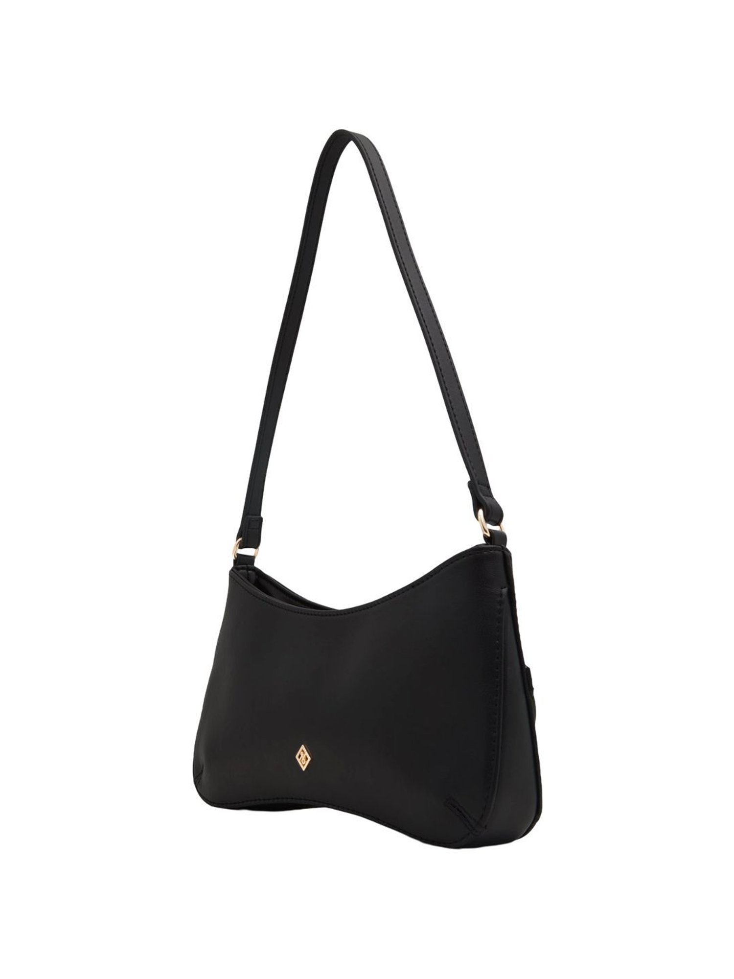 Call It Spring Black Solid Small Shoulder Handbag