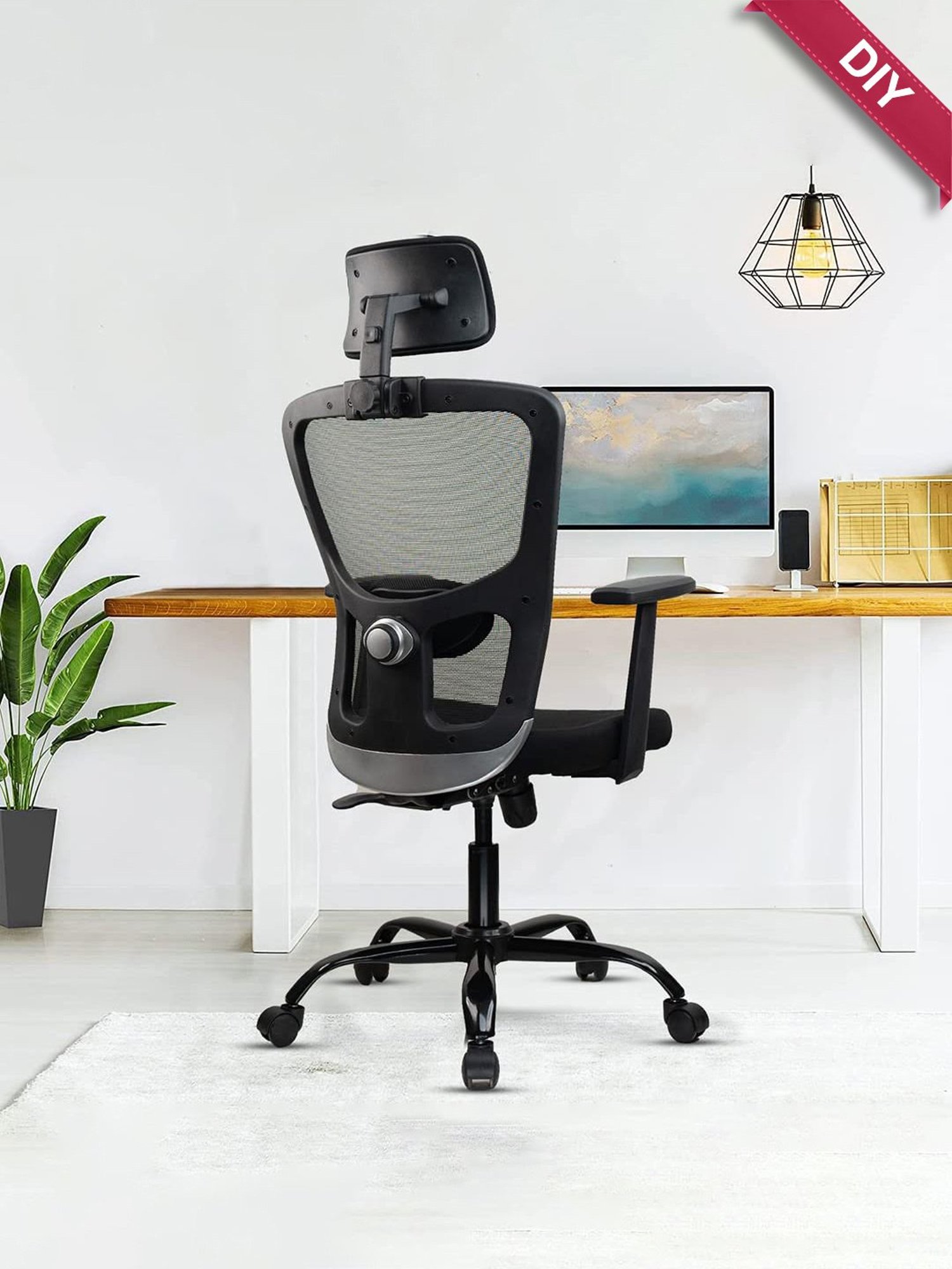Green Soul  Jupiter Echo Black Foam Ergonomic Office Chair