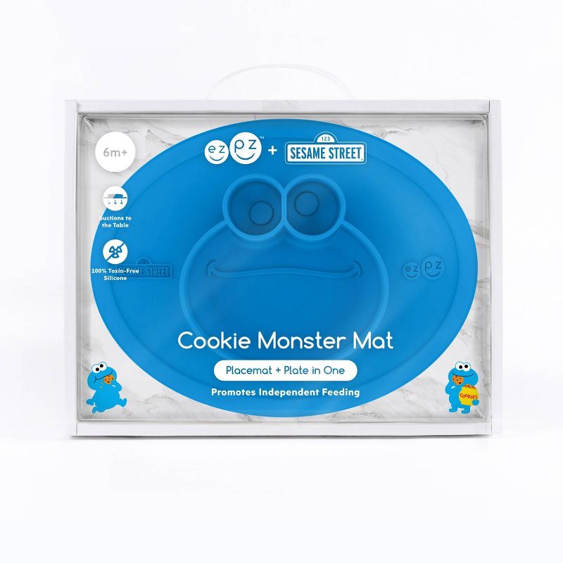 ezpz Sesame Street Cookie Monster Dinnerware Mat