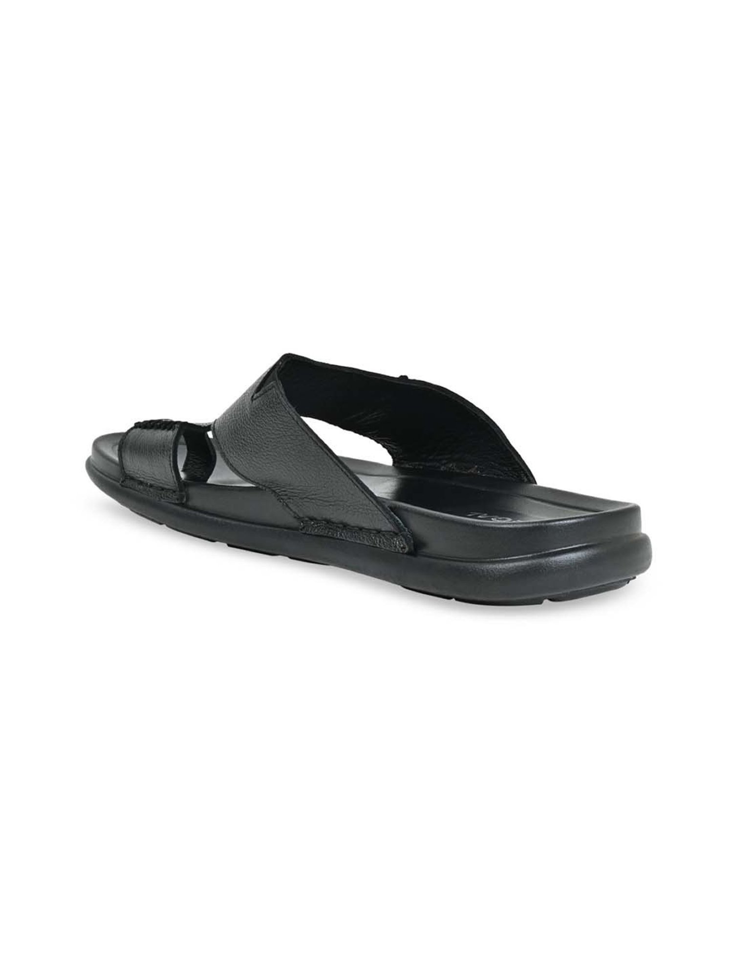 Regal Men's Black Toe Ring Sandals