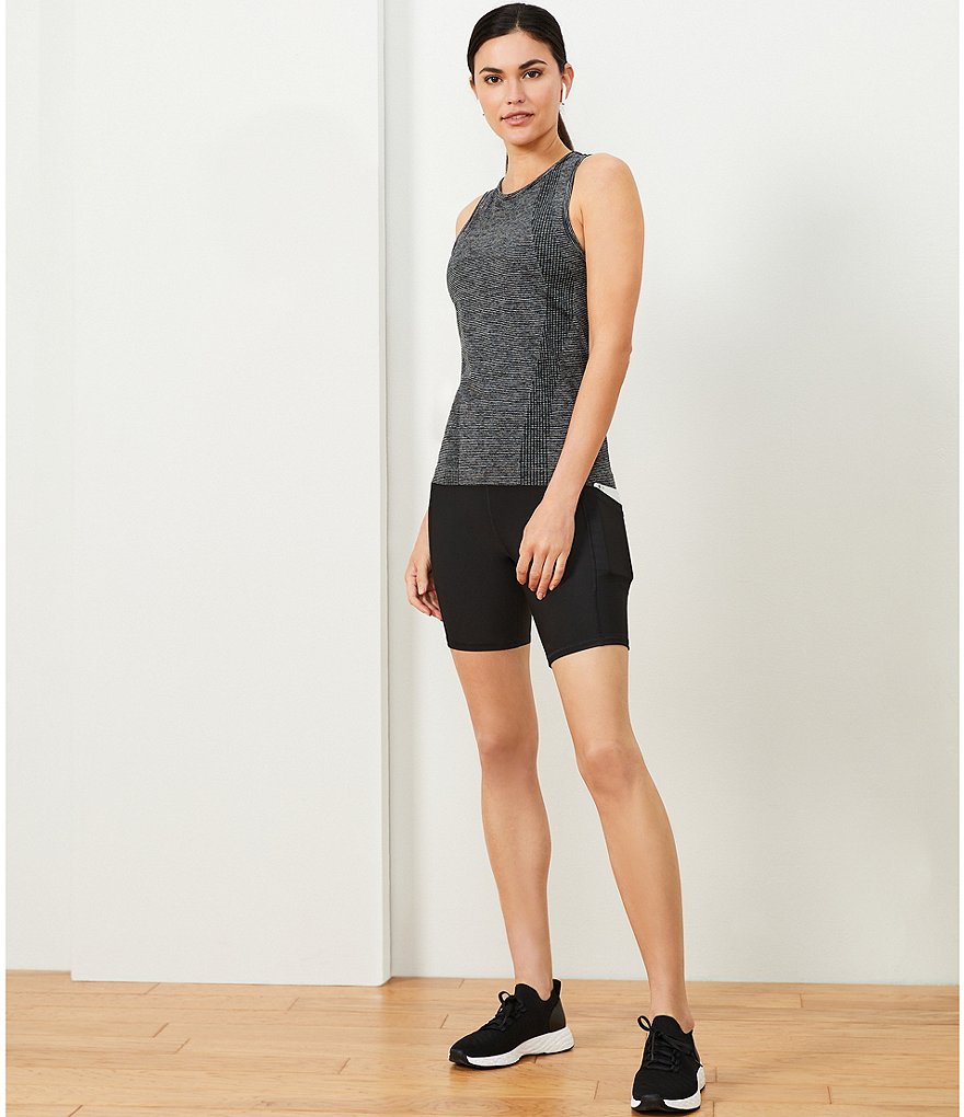 IBKUL Kimmy Print Long Sleeve Mock Neck Active Top