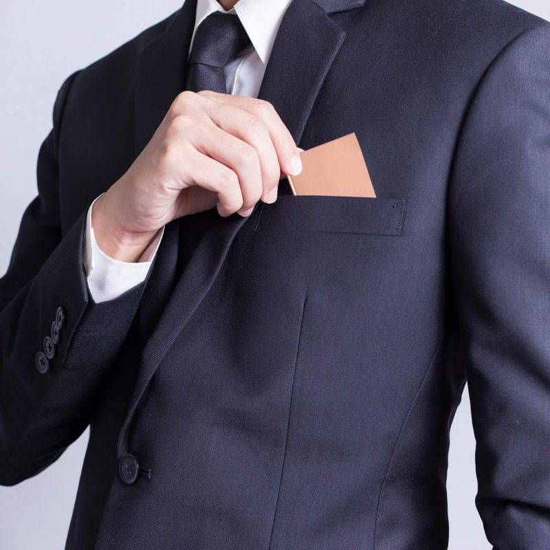 BBTO 2 Pack Unisex Business Card Holder Stainless Steel Card Container Case for Credit Card Name Card ID Card, Rose Gold