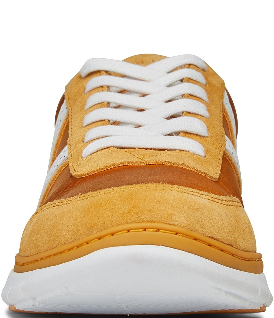 Vionic Nana Satin Leather Lace-Up Sneakers