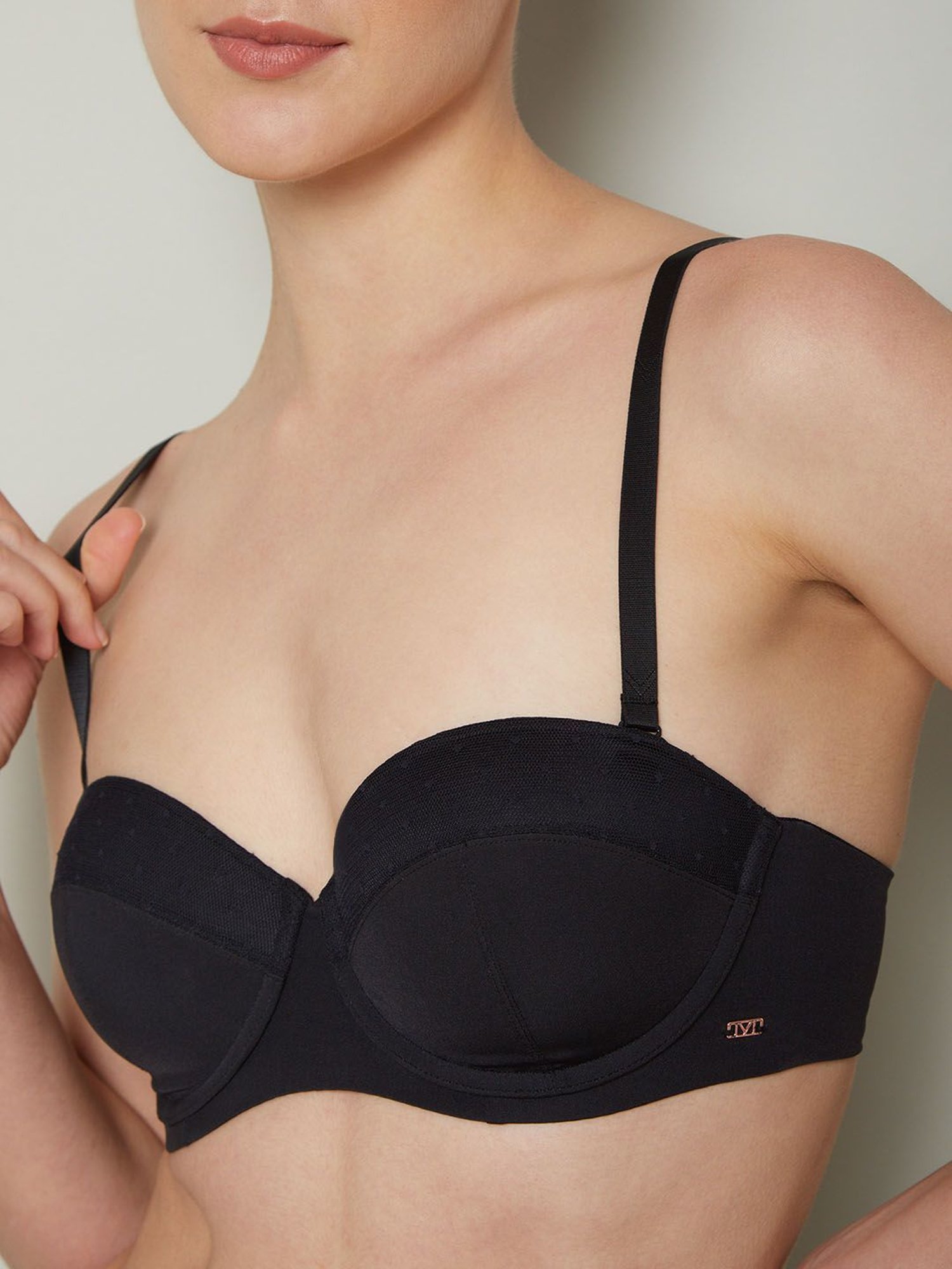 Vero Moda Intimates Black Half Coverage T-Shirt Bra