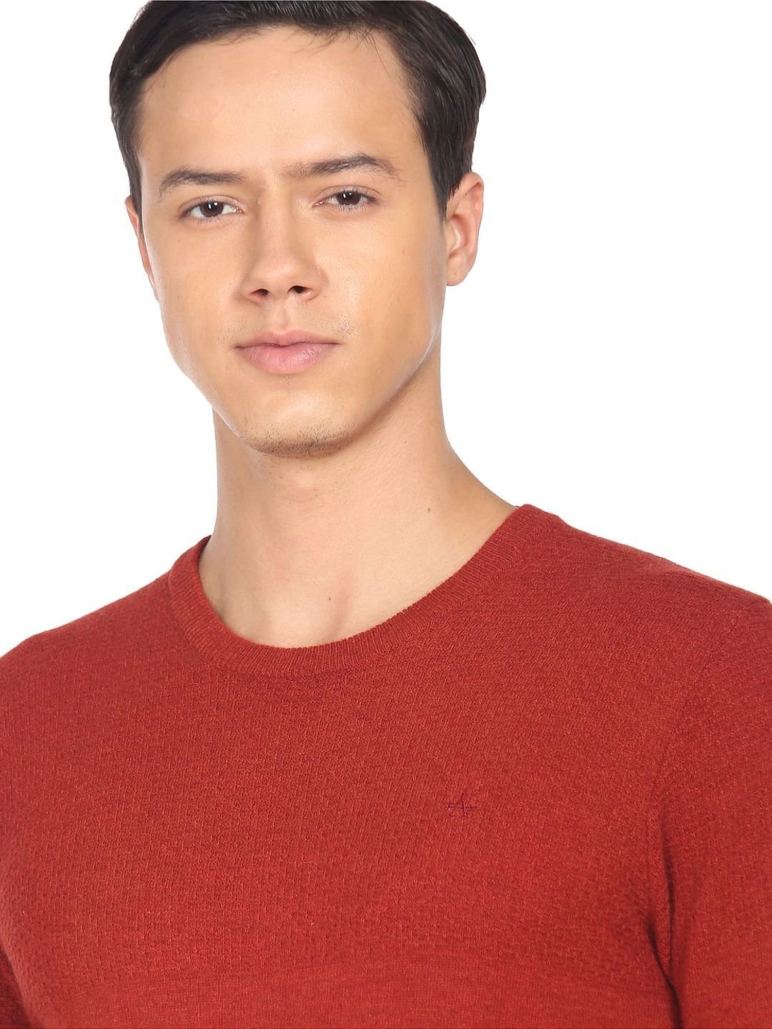 Arrow Sport Rust Regular Fit Sweater