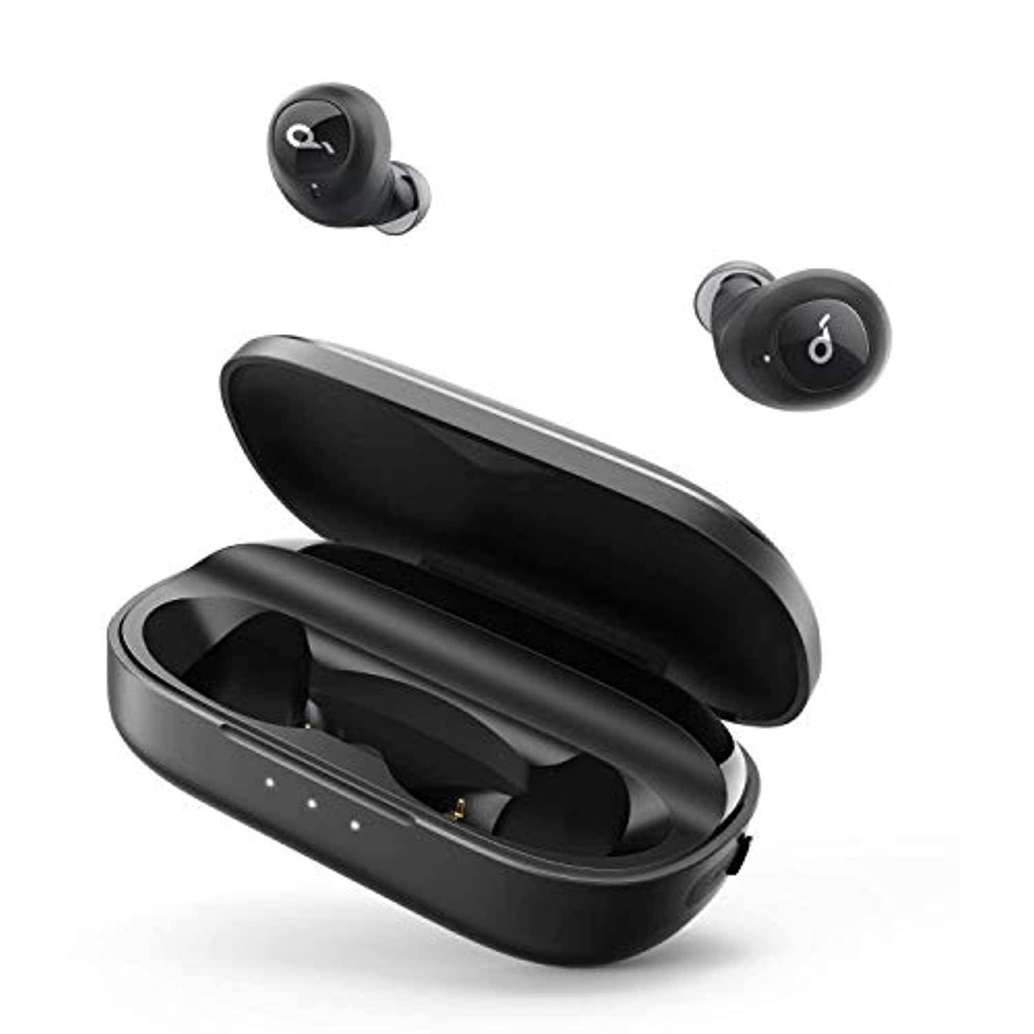 soundcore liberty true-wireless headphones, 100-hour playtime, bluetooth 5 wireless earbuds, graphene driver technology, sweatp