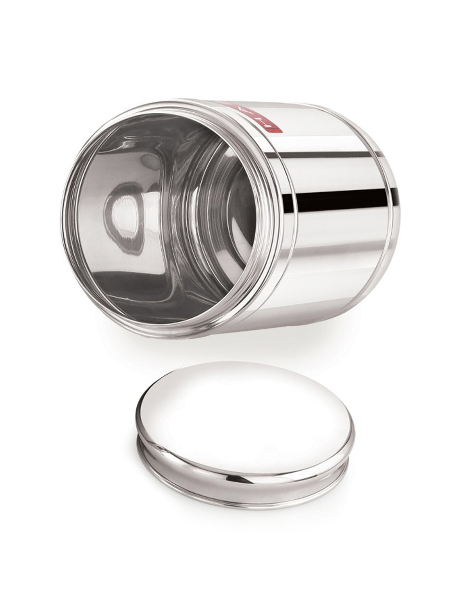 HAZEL Silver Stainless Steel Containers - Set of 2 (0.8L)