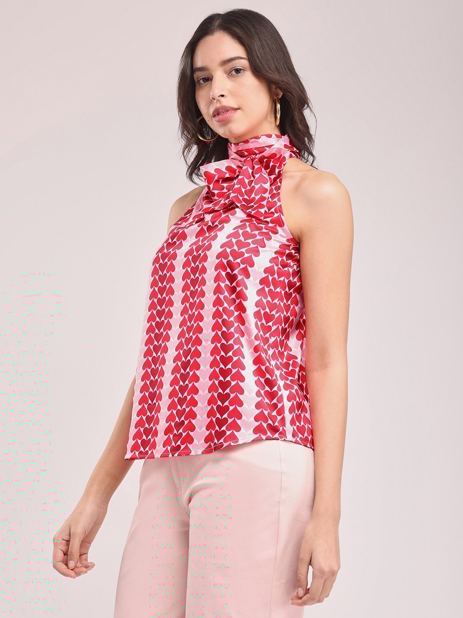 Fablestreet Pink Printed Top