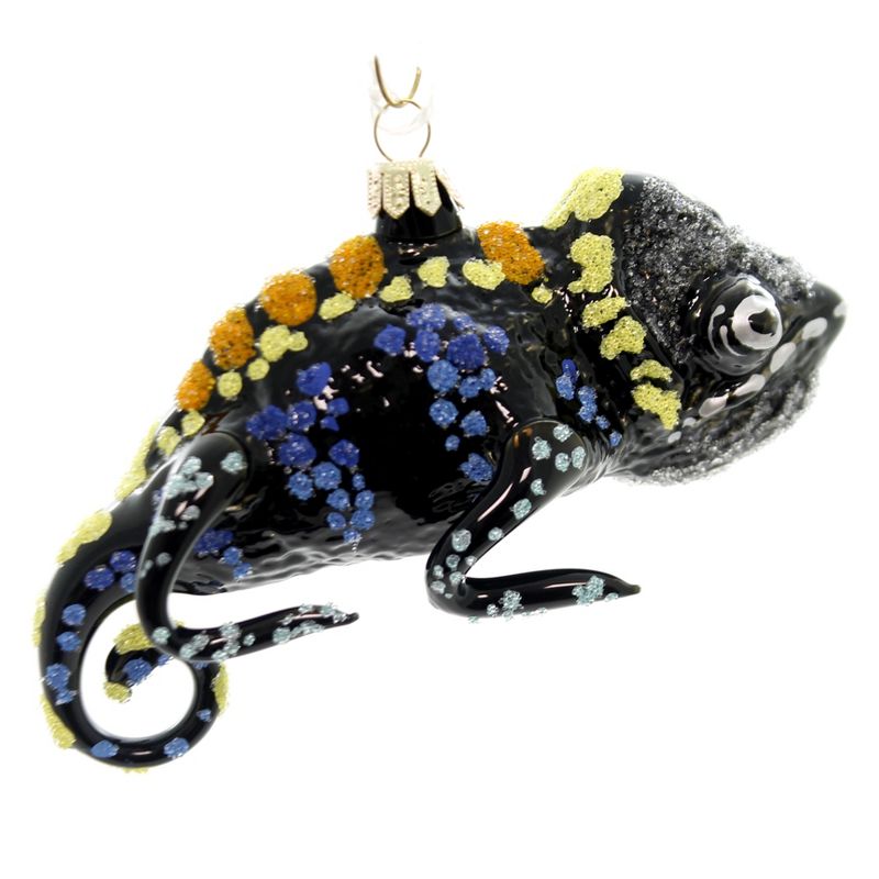 Morawski 2.75" Black Chameleon Poland  -  Tree Ornaments