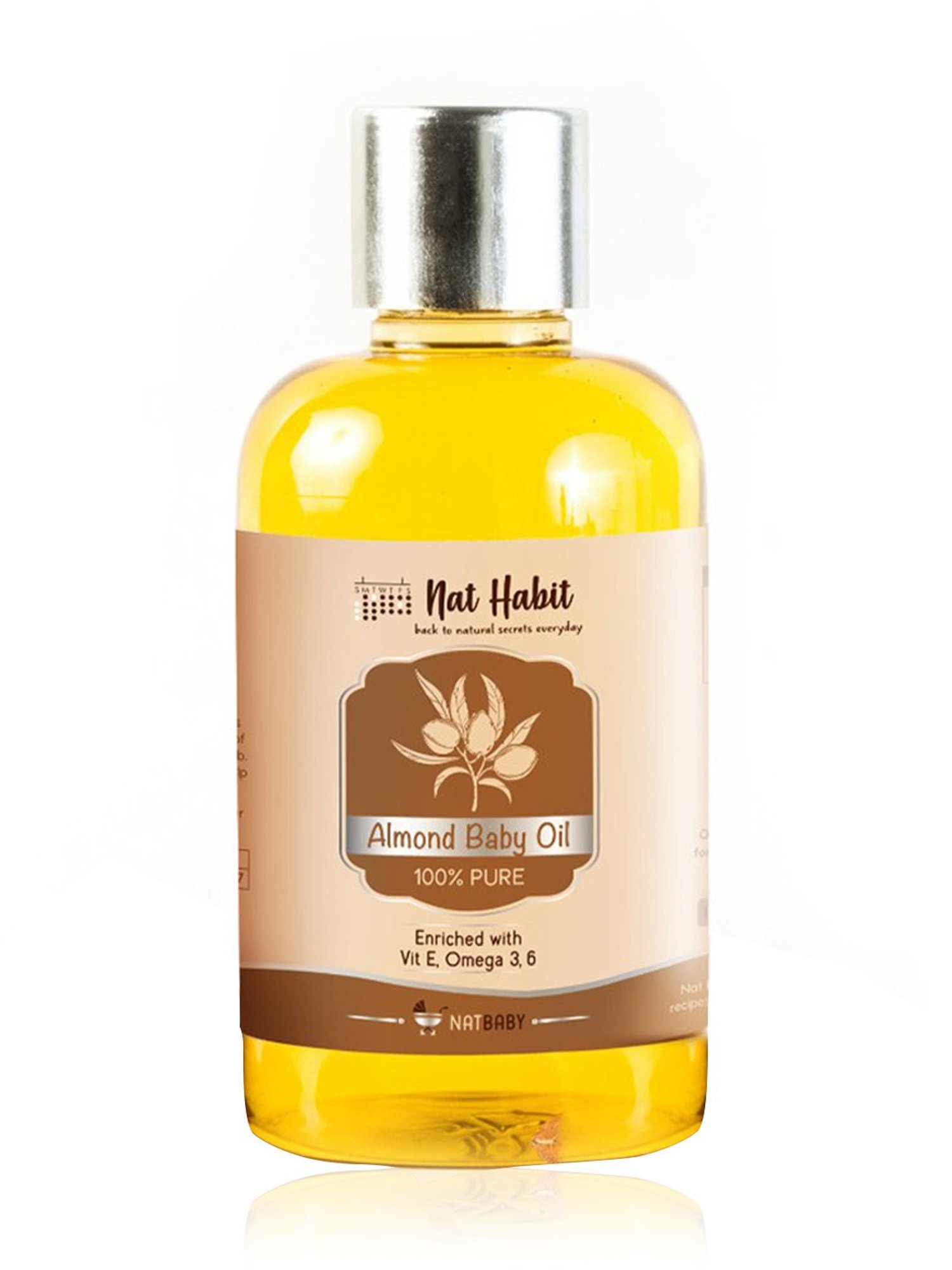Nat Habit 100% Pure Almond Baby Oil - 100 ml