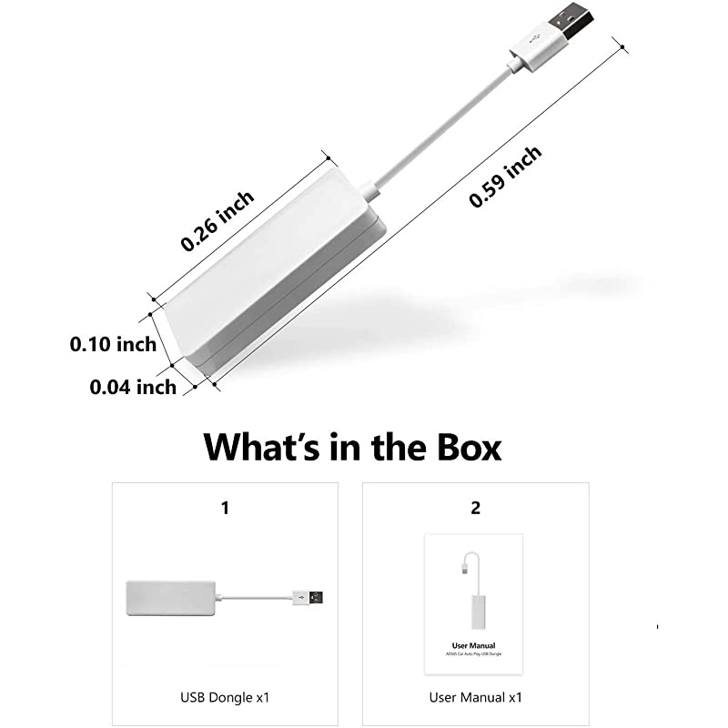 2021- A0585 Android Auto and Car Play Autoplay Dongle for  Android10/ 8.0/8.1/9.0 Car Radio GA93 Car Radio and GA9465,GA9480A,GA9453,GA9463,GA9451,GA9449 Etc.