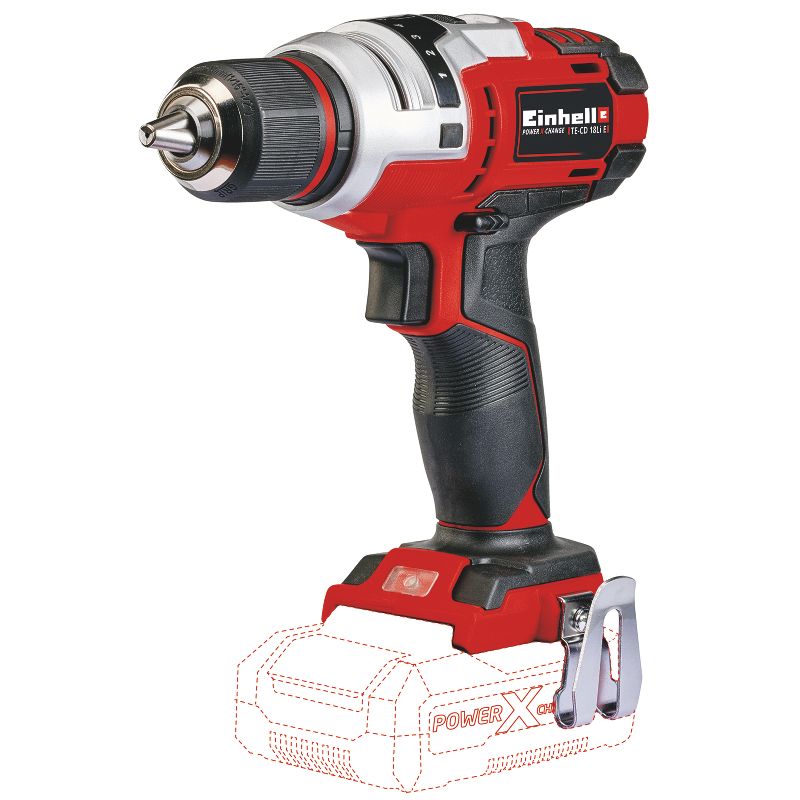 Einhell TE-CD Power X-Change 18-Volt Cordless 1400 RPM Brushed Motor, Variable Speed Drill/Driver, Tool Only (Battery and Charger Not Included)