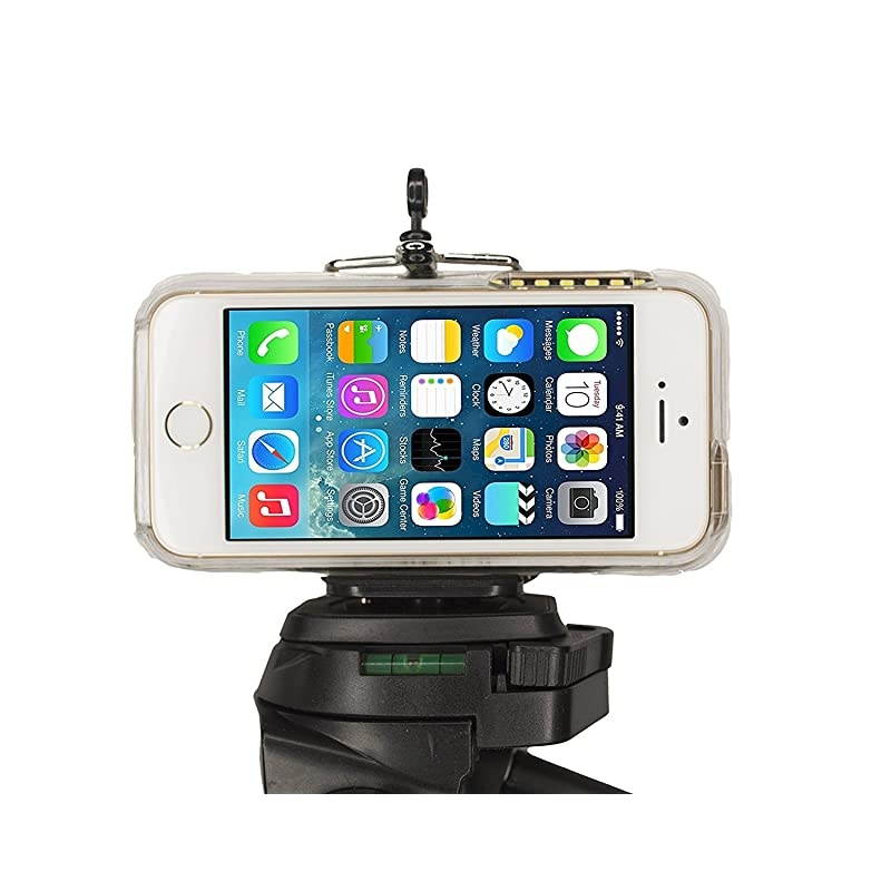 Phone Tripod Adapter - Compatible with ePhone Tripod Mount SE 6 6S Plus 5 5S 5C 4 4s Clip Holder Connector Stand Bracket Head Smartphone Attachment Galaxe S10 S9 S8 S7 S6 S5 S4 S3 S2