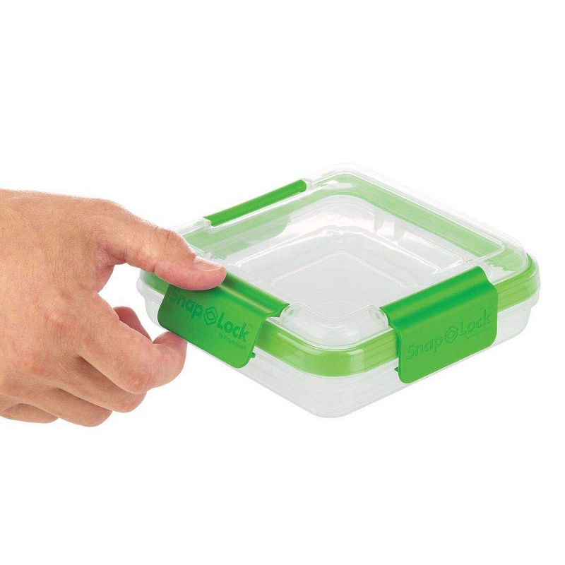 Progressive International SNL-1001G Snaplock Sandwich To Go Container, Green